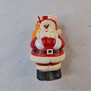 Vintage BEE 1991 Santa Claus 3.25" Rubber Figure
